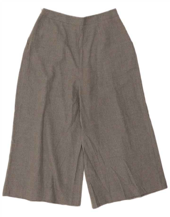 Pantaloni Capri Cullotes pentru femei Zara Mici L26 L19 Poliester cu pături gri