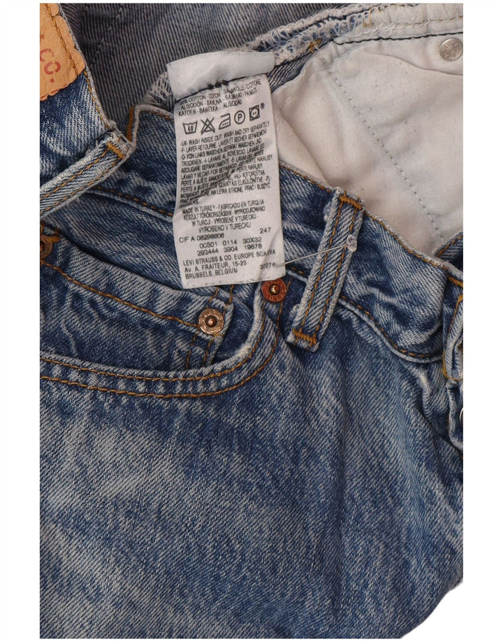 Blugi drepti pentru bărbați Levi's 501 W30 L32 Bumbac albastru