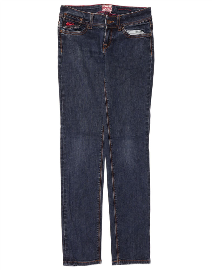 Blugi Superdry Femei Cigarette Slim W28 L32 Bumbac bleumarin