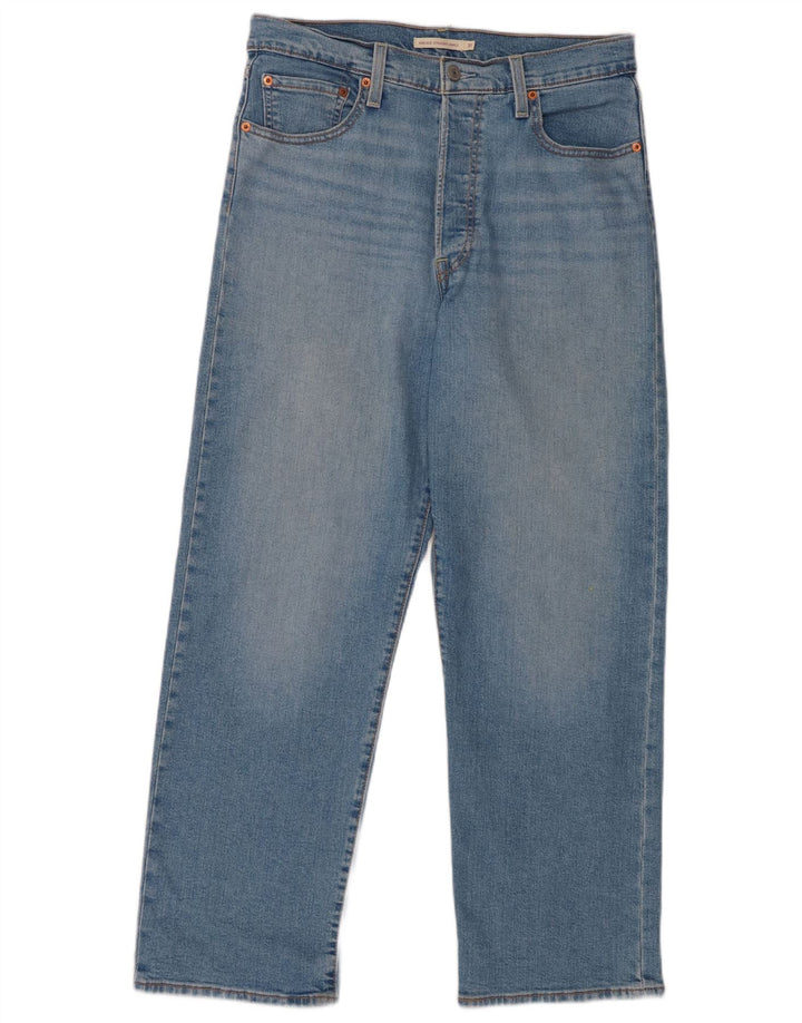 Blugi drepti pentru femei Levi's Ribcage W31 L29 Bumbac albastru