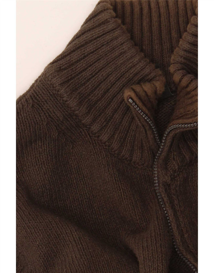 Pulover cardigan Murphy & Nye pentru bărbați, bumbac maro mic