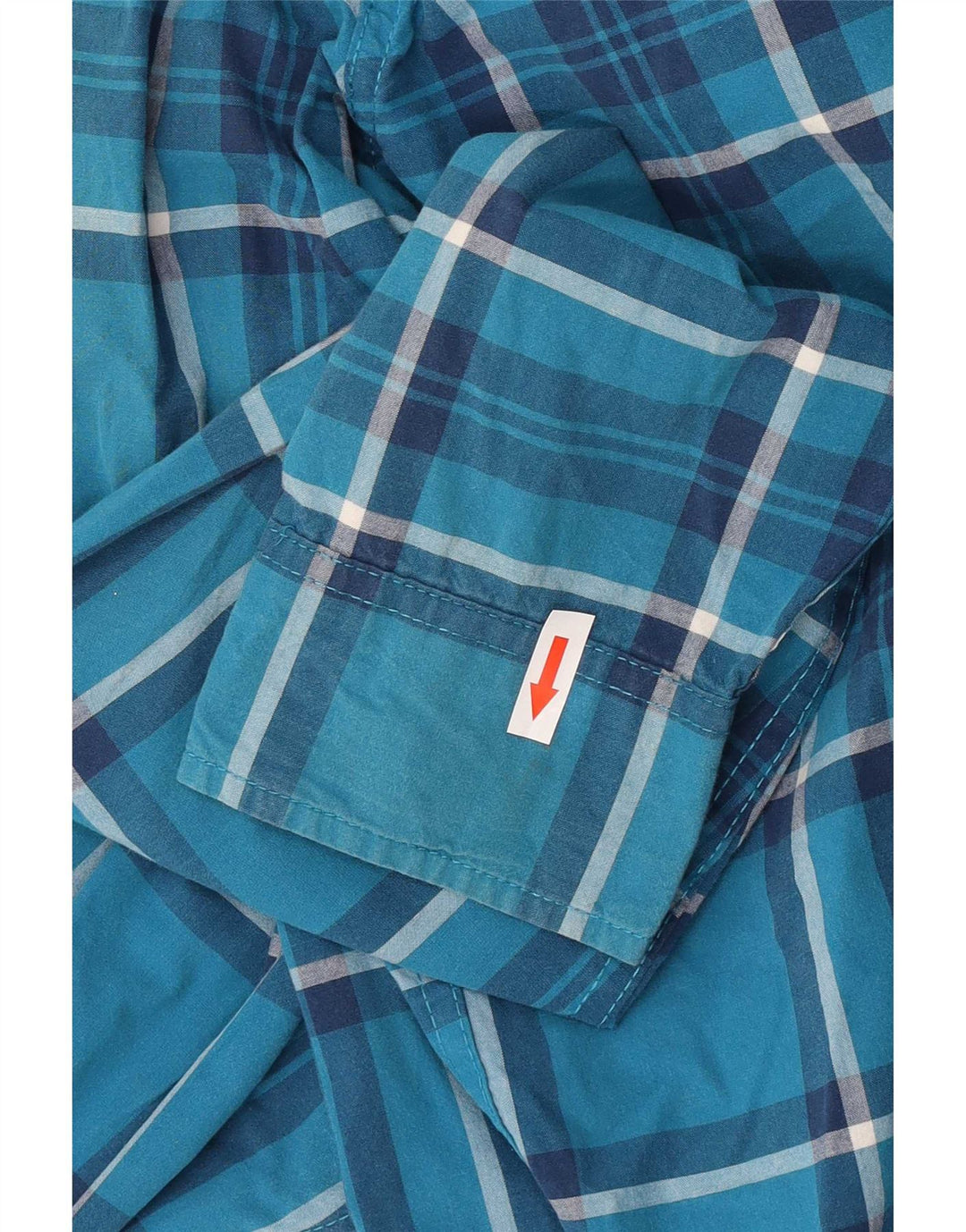 Cămașă Hollister pentru bărbați, mare, albastru, carouri din bumbac