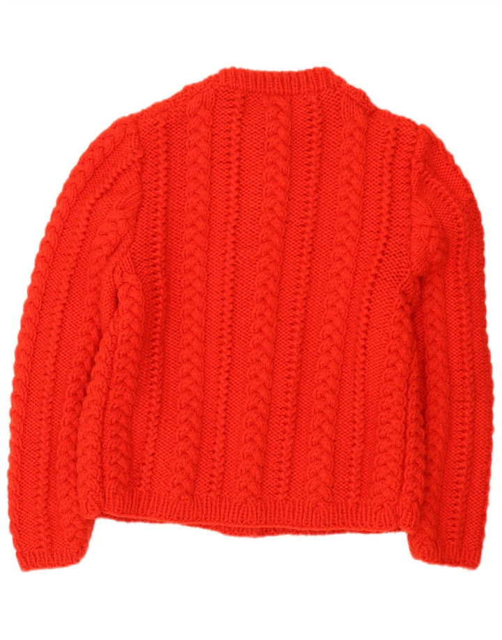 Pulover Cardigan Vintage pentru Damă UK 14 Medium Red