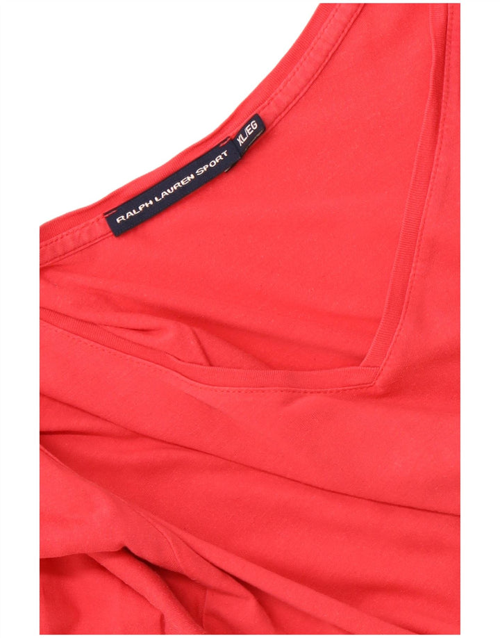 Top pentru femei Ralph Lauren cu mânecă lungă UK 18 XL roz