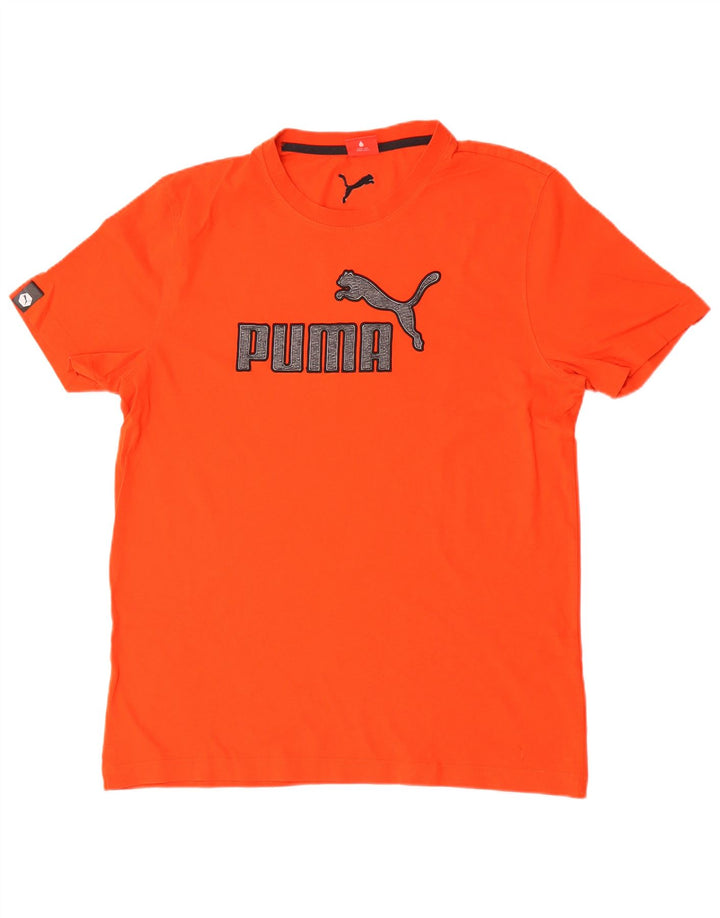 Tricou grafic Puma pentru bărbați Top mare bumbac portocaliu