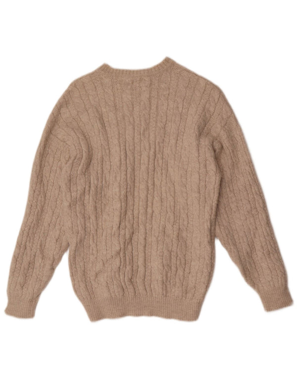 Pulover Colmar pentru damă, cu grafică, cu gât de barcă, UK 12 Medium Bej Geometric
