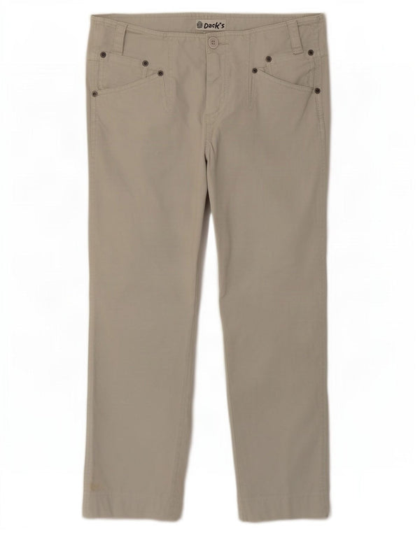 Pantaloni casual drepti pentru femei Dack's IT 46 Large W32 L28 Bumbac gri