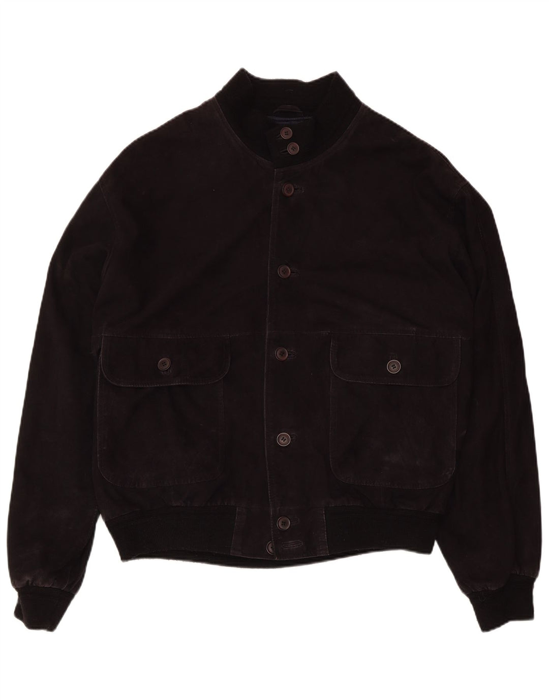 Bomber ZARRO de piele intoarsa pentru barbati IT 54 2XL din piele neagra