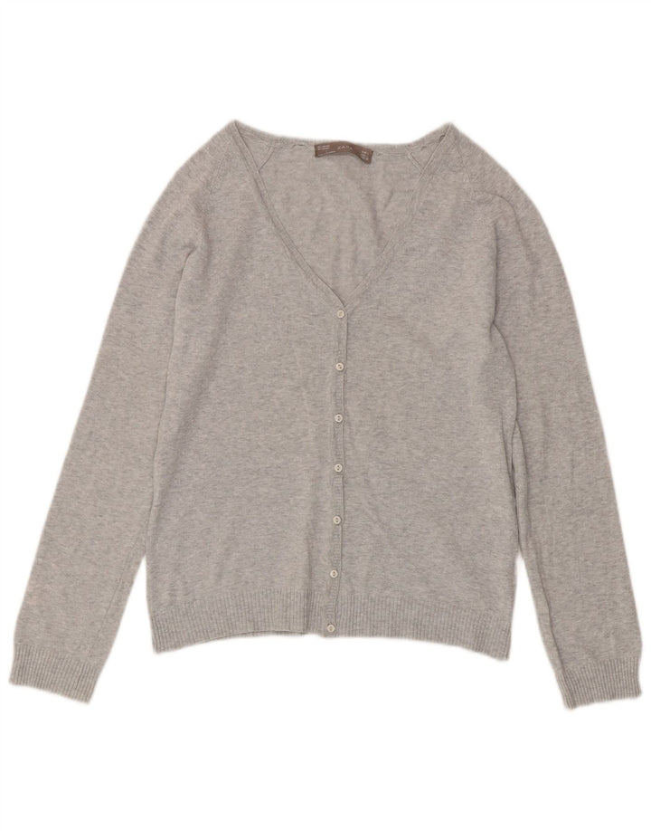 Pulover cardigan pentru femei Zara UK 14 mare, gri cu pete