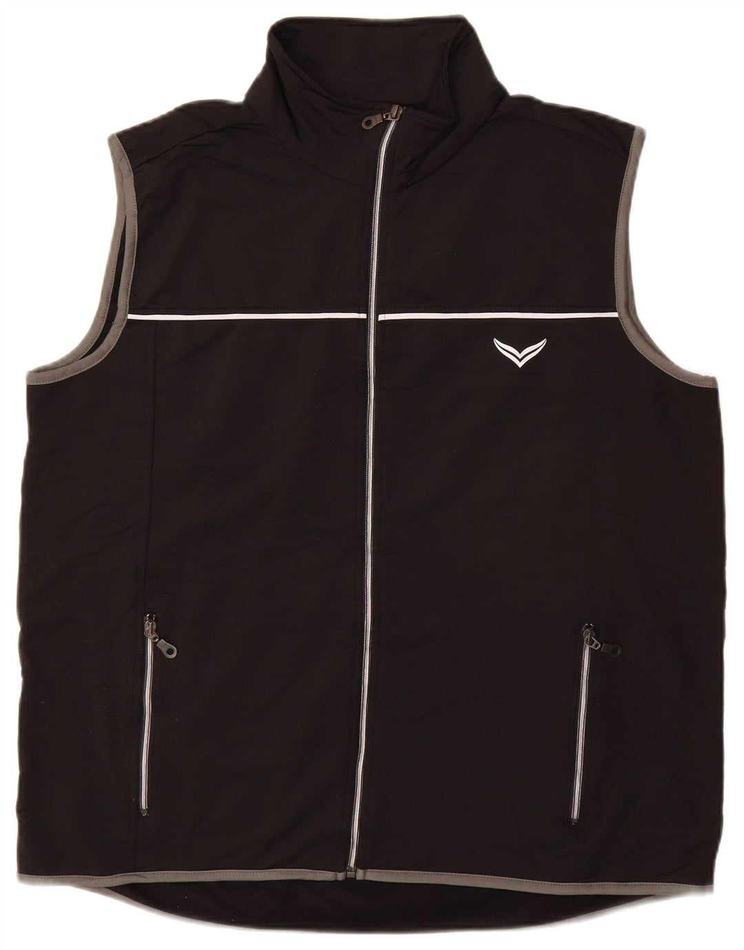 TRIGEMA Jachetă de trening fără mâneci pentru bărbați, mare, negru, poliester