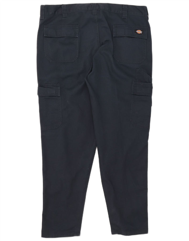 Pantaloni cargo subțiri pentru bărbați Dickies W38 L29 poliester bleumarin