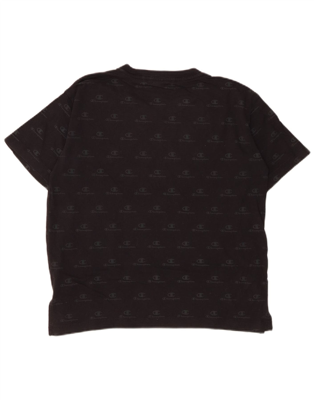 Tricou grafic supradimensionat pentru femei CHAMPION Top UK 10 Bumbac negru mic