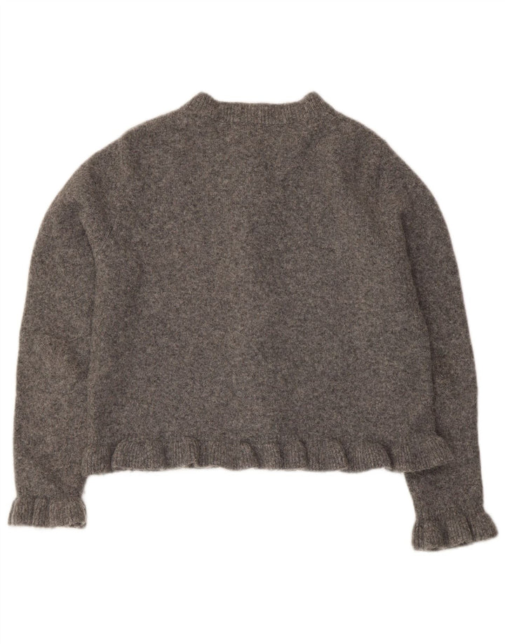 Pulover Bolero pentru femei Zara UK 14 Medium Gri Poliester