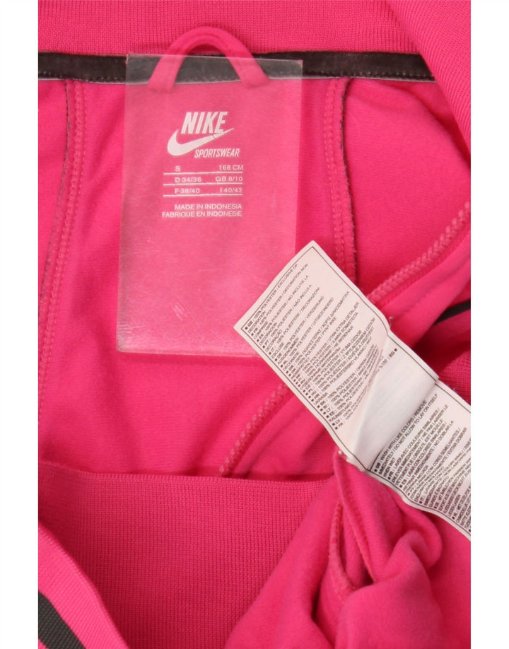 Jachetă de top pentru trening Nike pentru femei UK 8/10 mic, roz, poliester color bloc