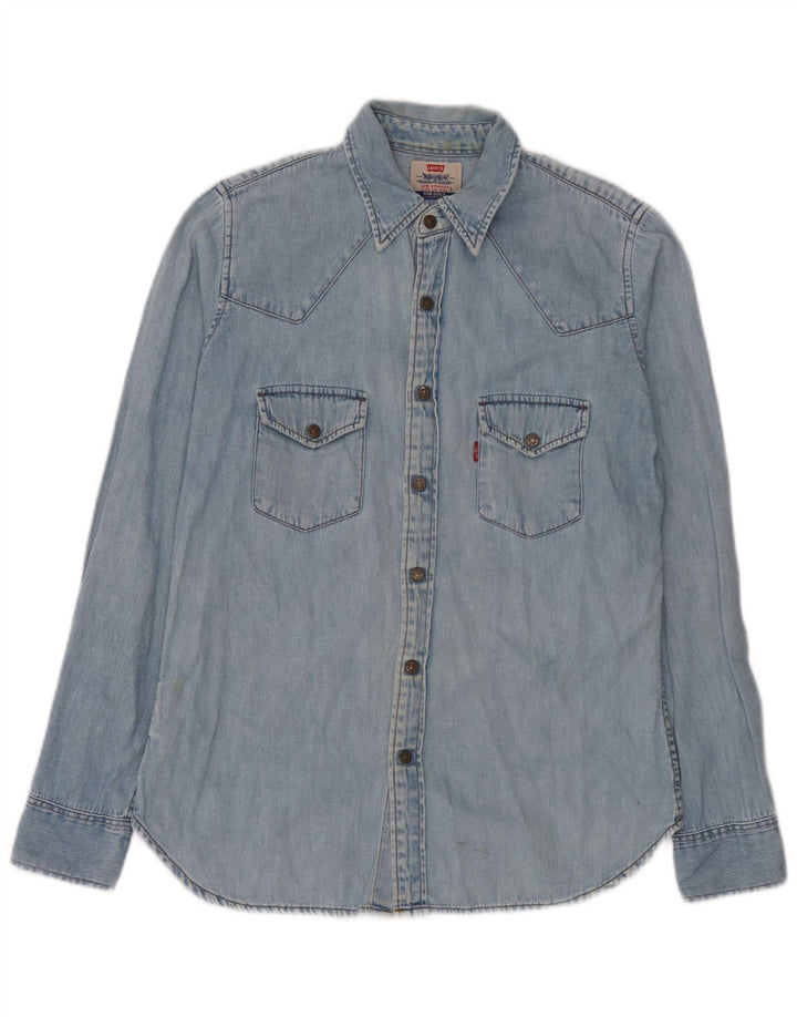 Cămașă de blugi pentru bărbați Levi's, mare, albastru, bumbac