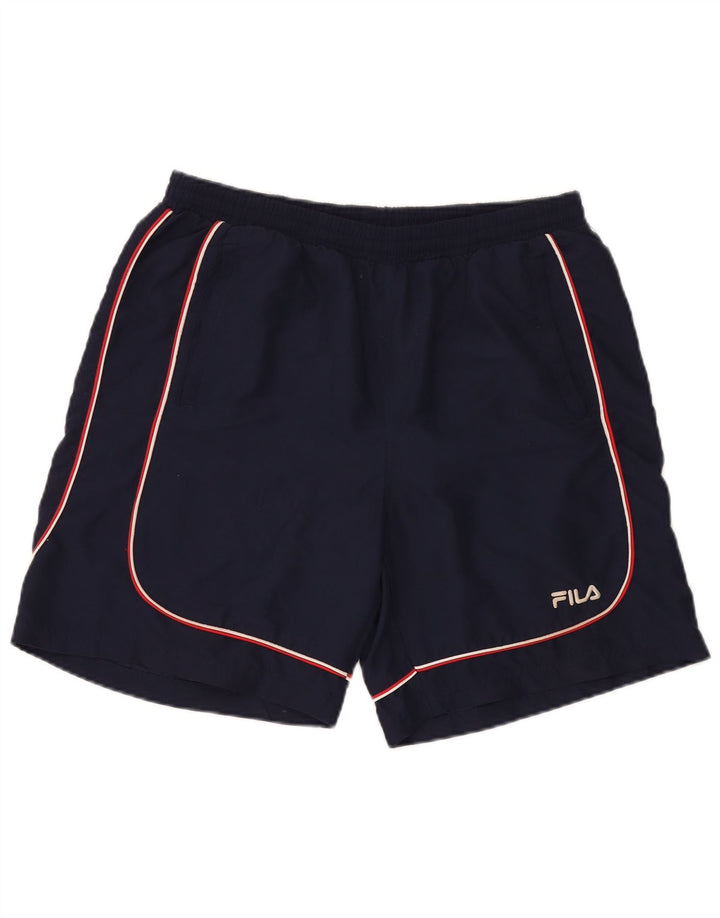 Pantaloni scurți sport Fila pentru bărbați, mari, bleumarin, poliester