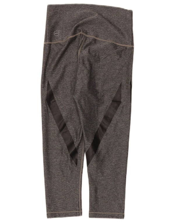 Leggings Puma Capri cu talie înaltă pentru femei UK 10 Sporturi mici cu dungi gri