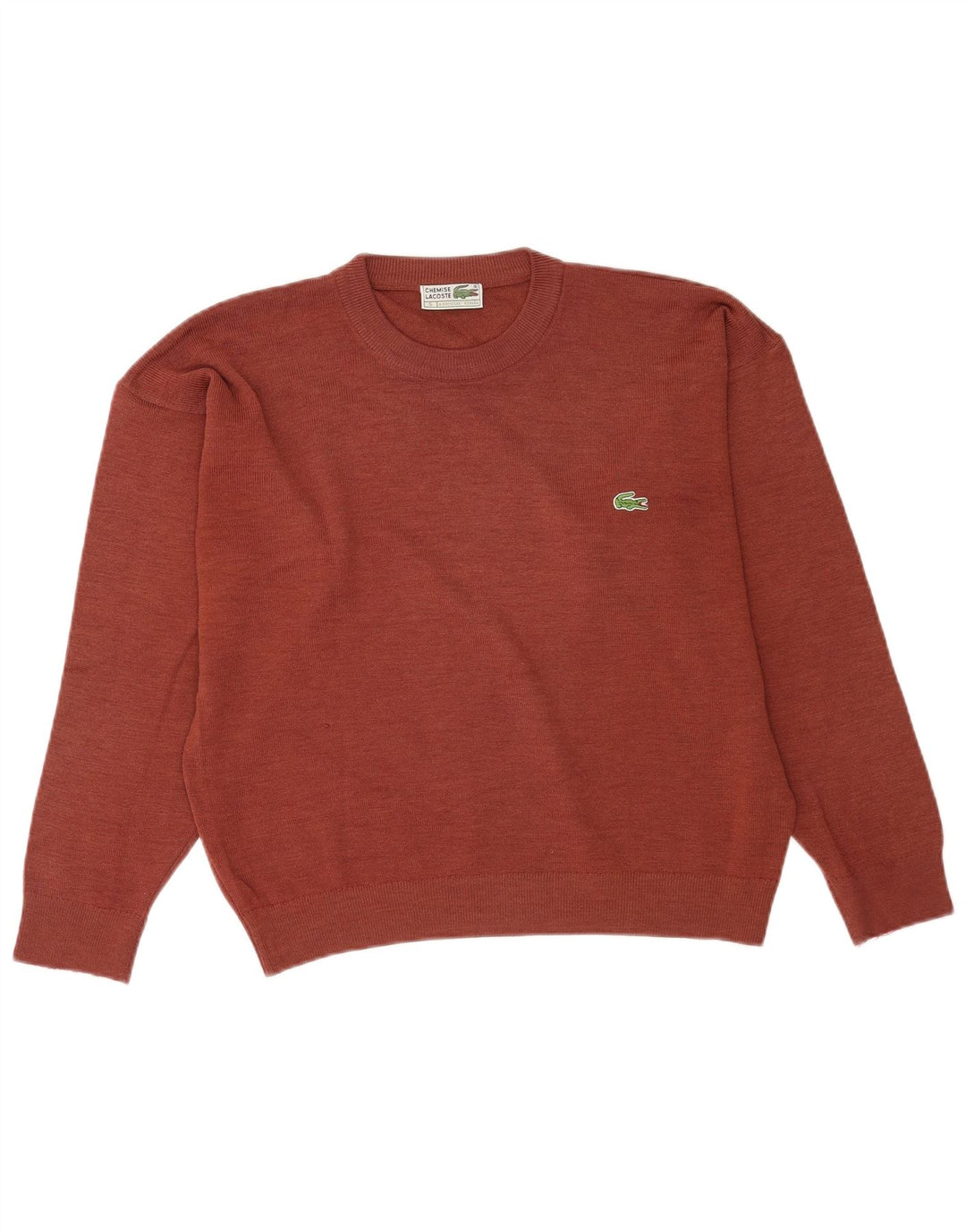 Pulover Lacoste pentru bărbați cu gâtul turnat, mărimea 5, lână maro mare