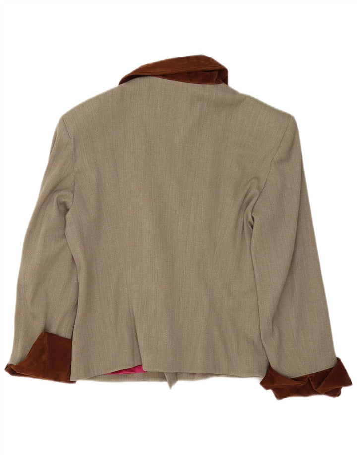 Jachetă blazer pentru femei C'EST COMMECA UK 12 Medium Gri Colorblock