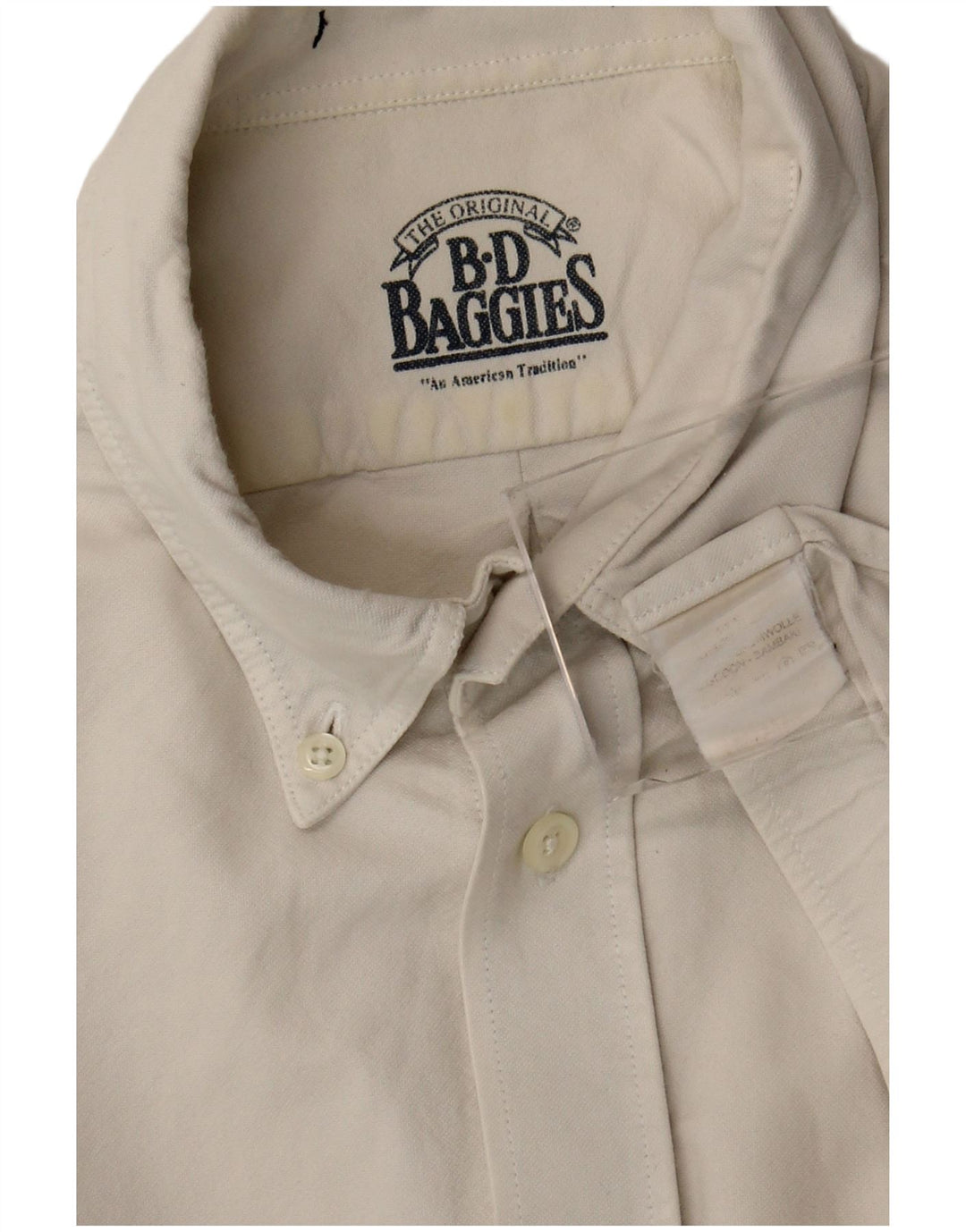 B.D. Cămașă bărbați Baggies XL bumbac alb