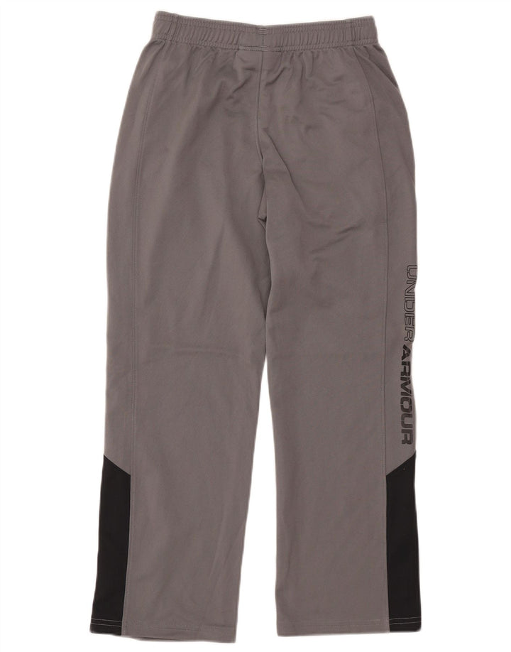 Pantaloni de trening pentru fete UNDER ARMOUR 9-10 ani, gri mediu, color block