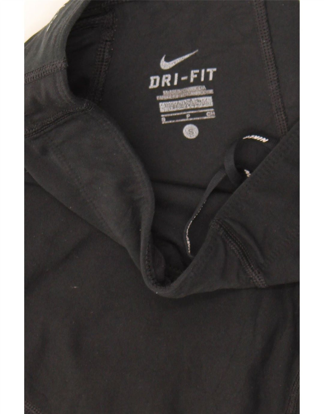 NIKE Womens Dri Fit Capri Leggings UK 10 Small  Black Polyester Vintage Nike and Second-Hand Nike from Messina Hembry 