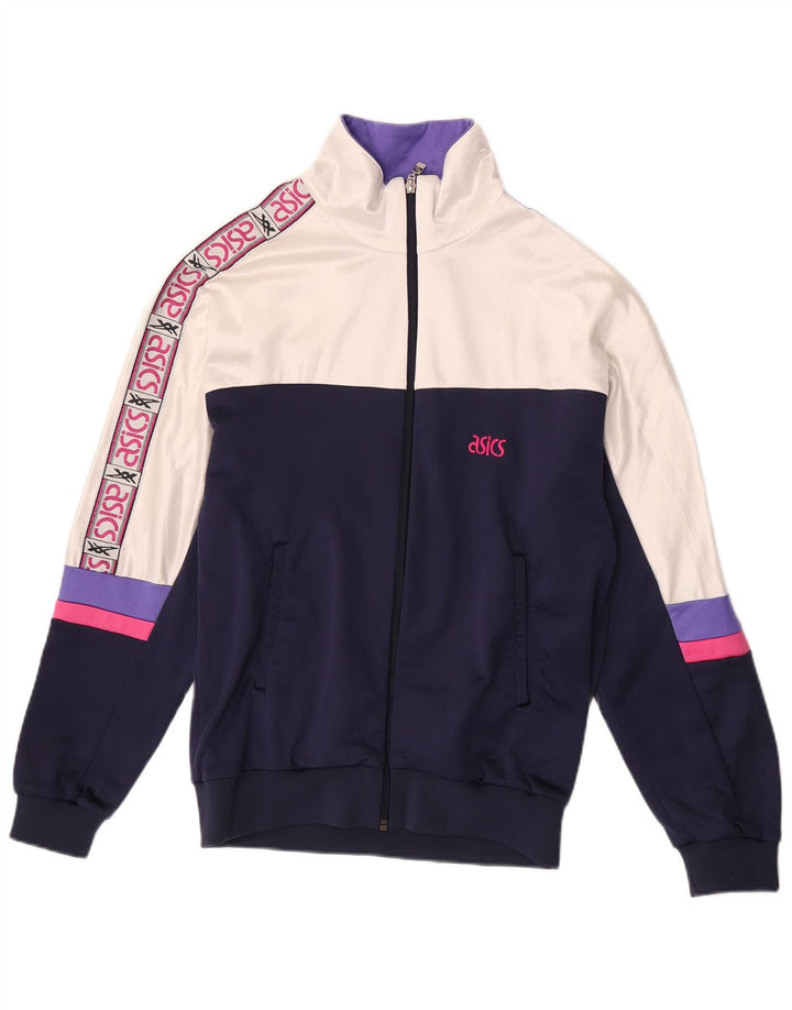 Jachetă de top pentru trening grafic Asics pentru bărbați IT 50 Medium White Colorblock