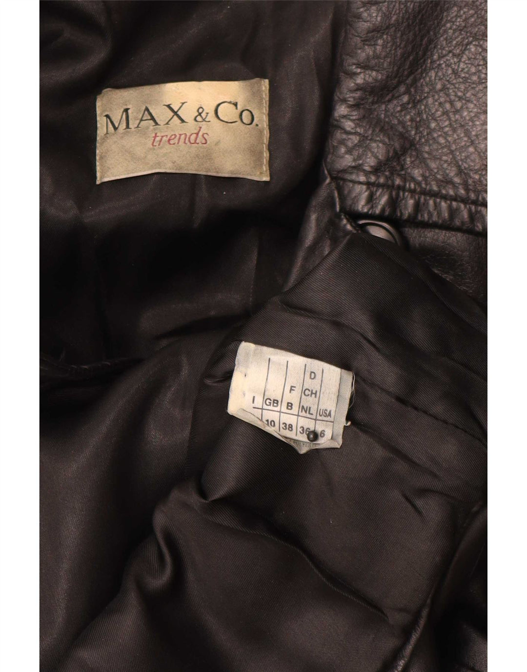 Max & Co. Jachetă supradimensionată pentru femei, UK 10, neagră