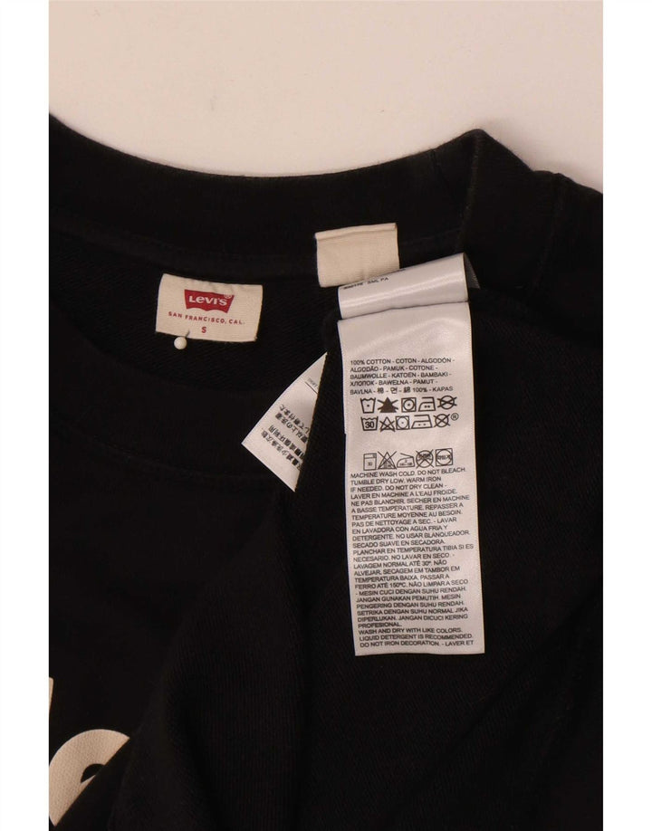 Levi's Pulover grafic pentru bărbați, bumbac mic, negru