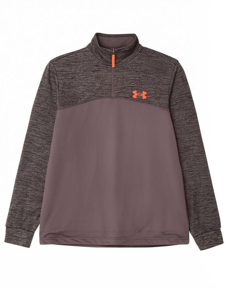 Top de trening Under Armour Cold Gear Pullover pentru bărbați Medium Gri Flecked