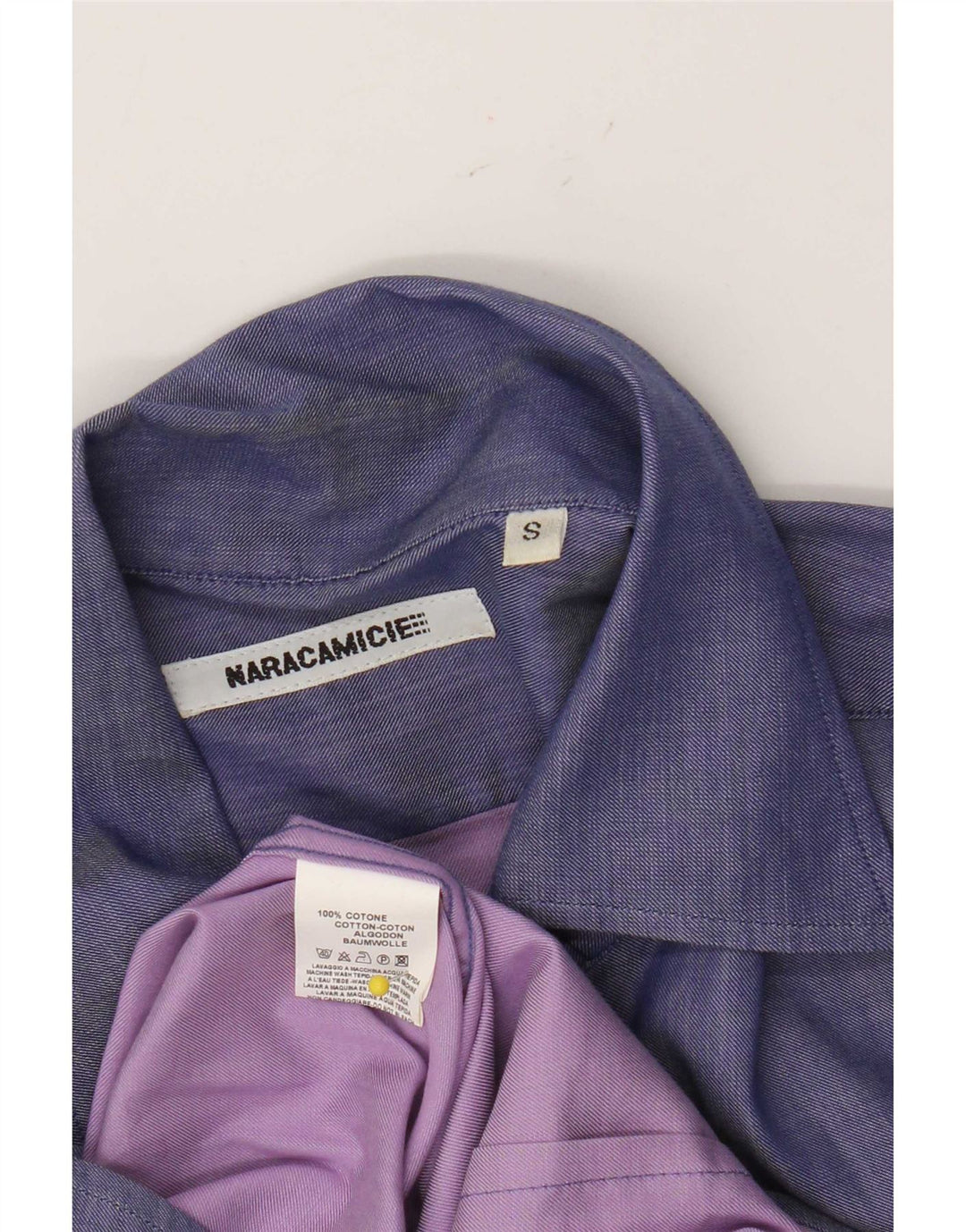 Cămașă pentru bărbați Naracamicee Bumbac violet mic