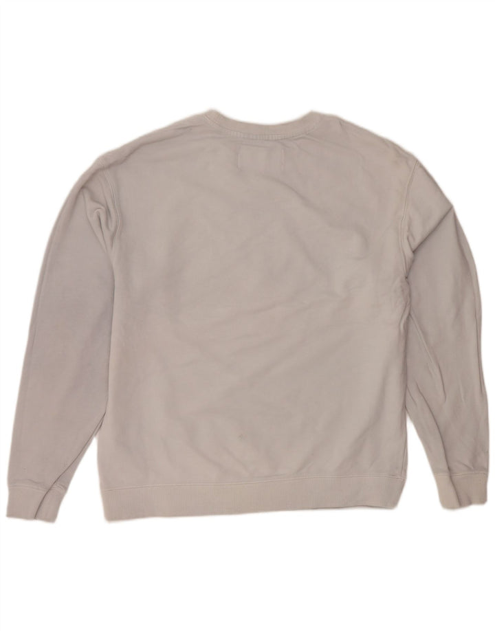 CALVIN KLEIN JEANS Hanorac grafic pentru bărbați Pulover mic, gri, bumbac