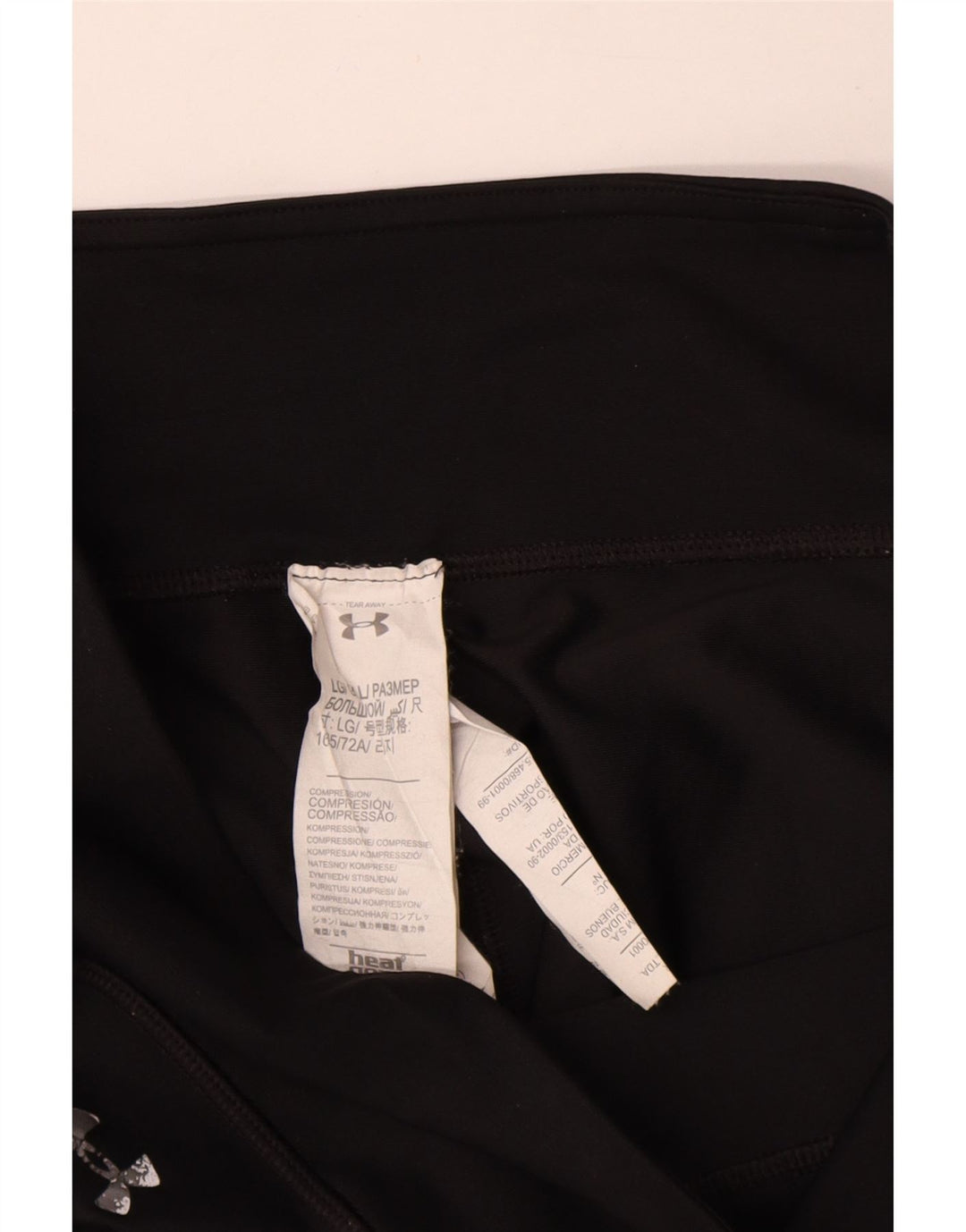 Leggings Capri grafic Under Armour pentru femei UK 14 Poliester negru mare