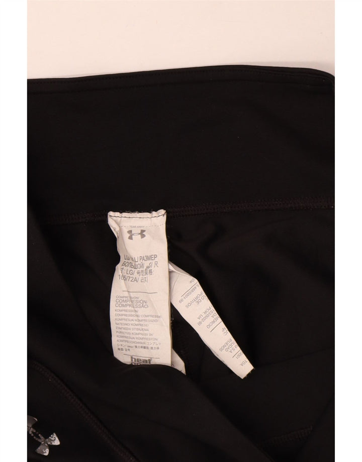 Leggings Capri grafic Under Armour pentru femei UK 14 Poliester negru mare