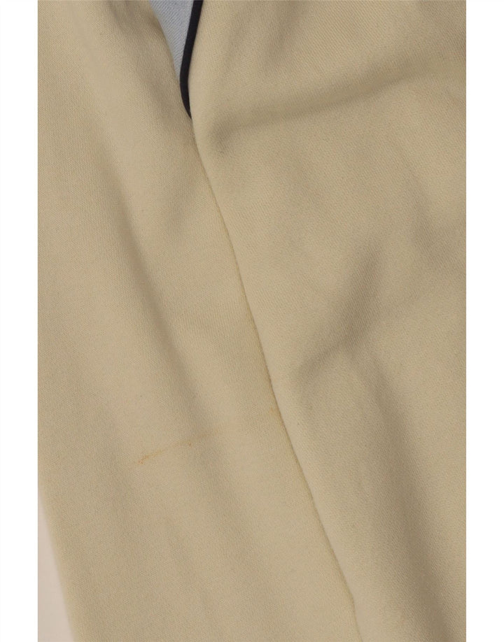 Pulover pentru bărbați FILA, cu fermoar, cu gât, mare, bumbac colorblock alb