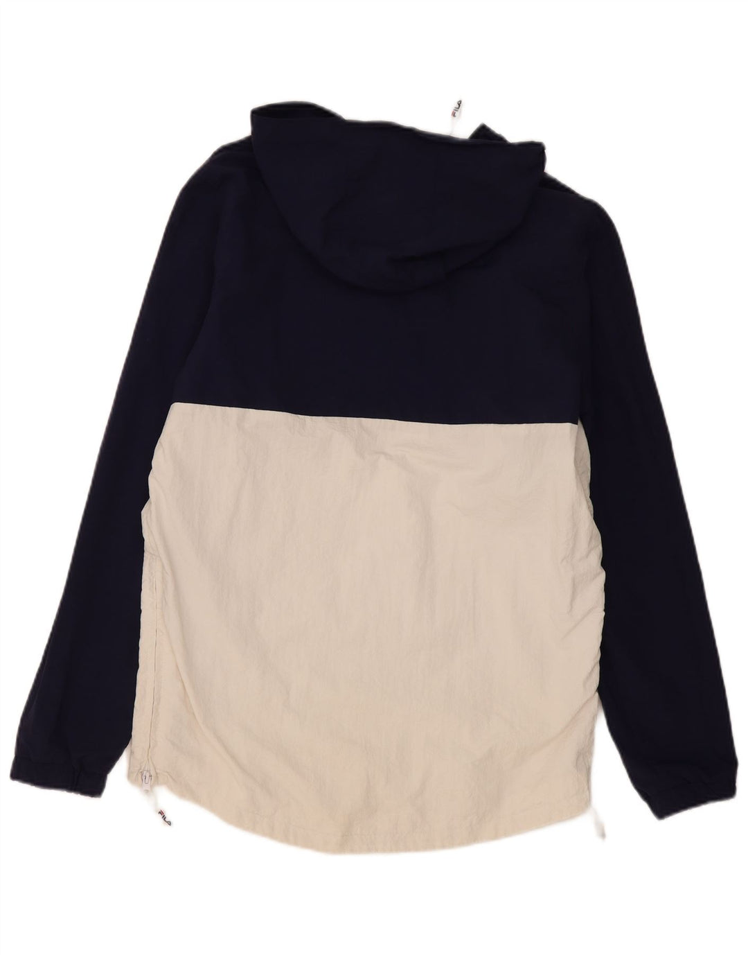 Jachetă de ploaie cu glugă pentru bărbați Fila UK 36, albastru bleumarin, color block