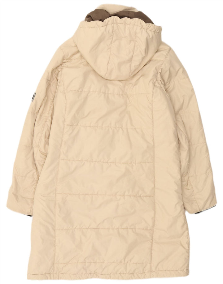 Jack Wolfskin Jachetă căptușită cu glugă pentru femei UK 12/14 Medium Off White