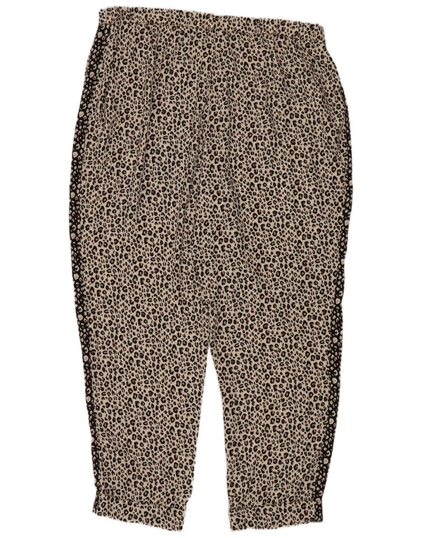 Marks & Spencer Pantaloni casual pentru femei cu talie înaltă UK 18 XL W36 L27 Alb