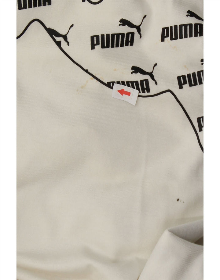 Tricou grafic Puma pentru bărbați Top Small White