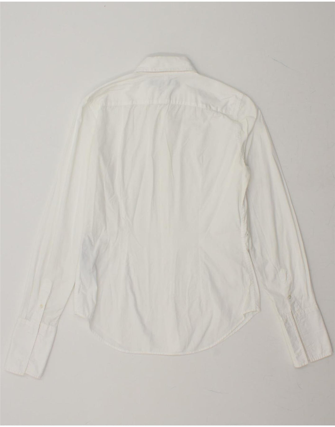 RALPH LAUREN Womens Formal Shirt US 6 Medium White Cotton Vintage Ralph Lauren and Second-Hand Ralph Lauren from Messina Hembry 