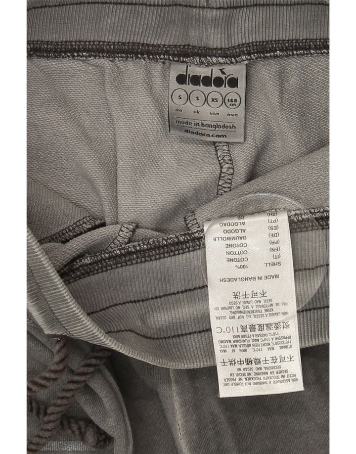 DIADORA Mens Graphic Sport Shorts Small  Grey Cotton Vintage Diadora and Second-Hand Diadora from Messina Hembry 