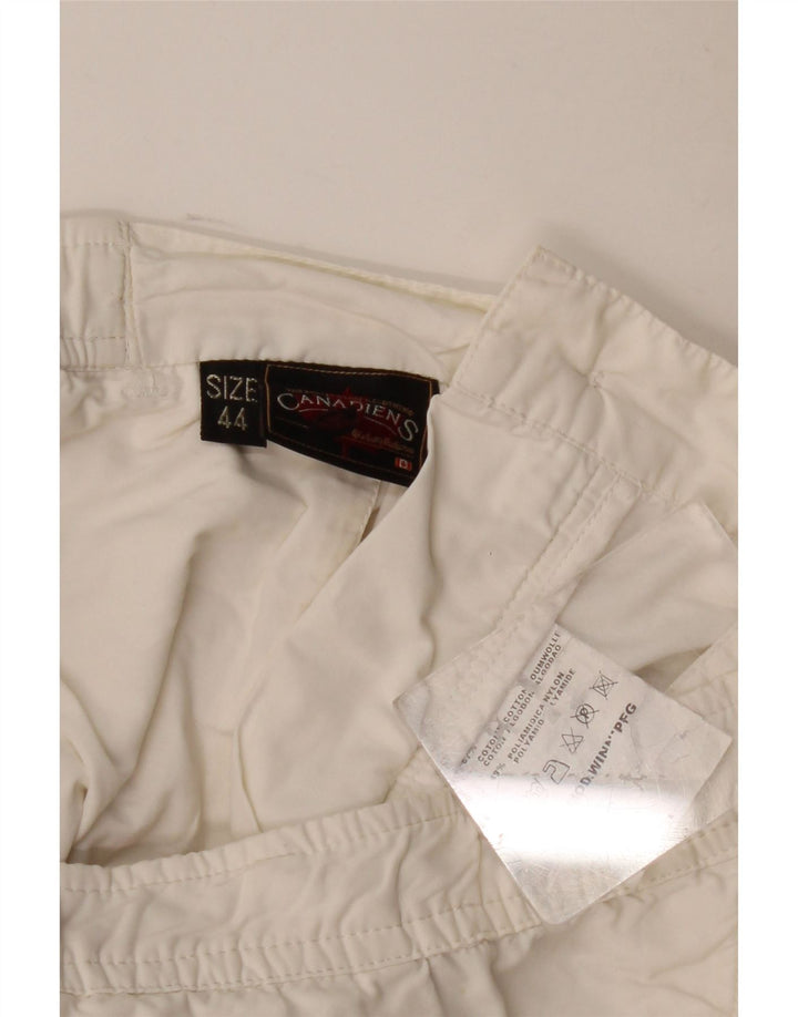 Pantaloni scurți chino Canadiens pentru femei IT 44 Medium W30 Bumbac alb