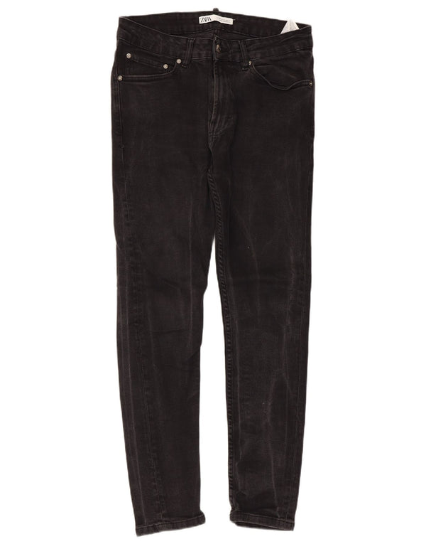 Blugi skinny pentru bărbați Zara EU 40 Medium W31 L27 Bumbac negru