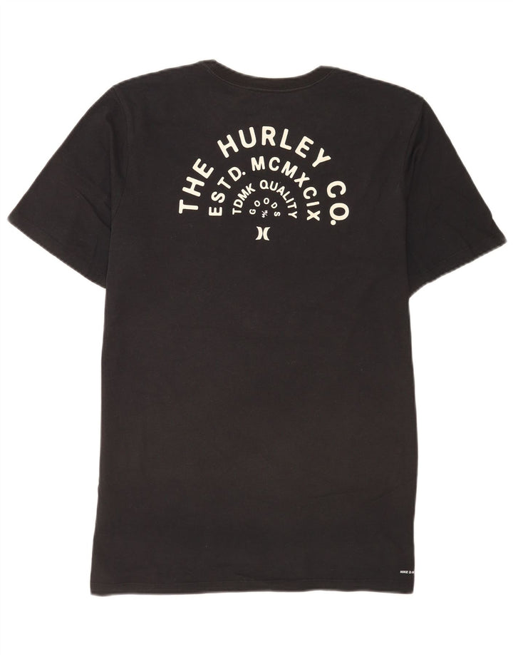 Tricou grafic pentru bărbați Hurley Top mediu negru bumbac
