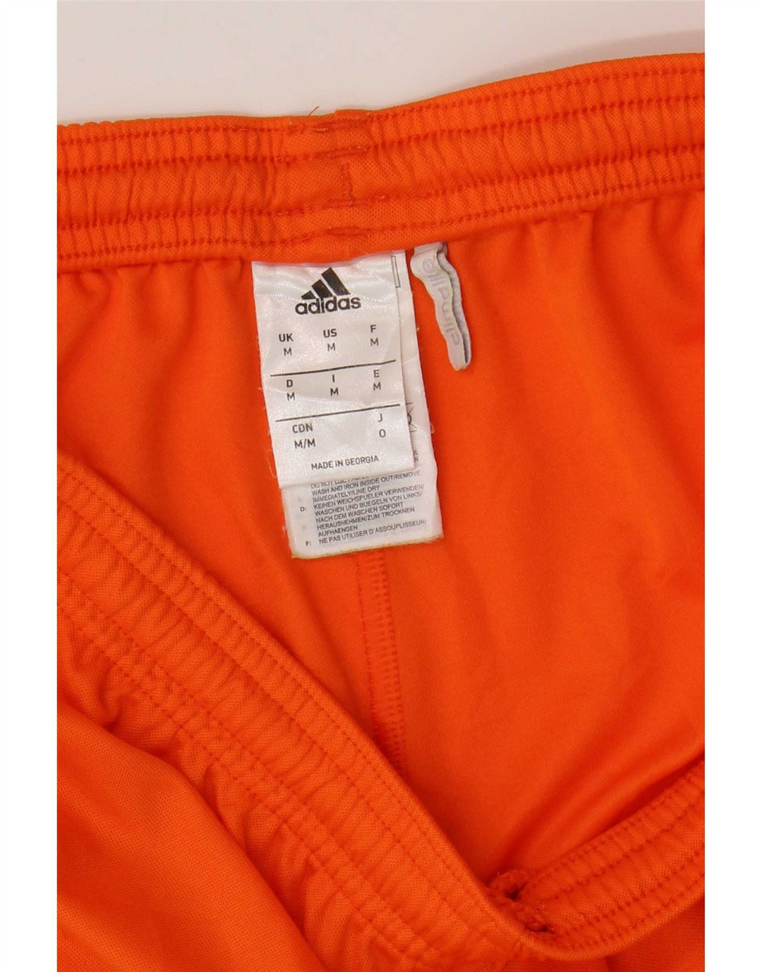 Pantaloni scurți sport pentru bărbați Adidas Climalite, poliester portocaliu mediu