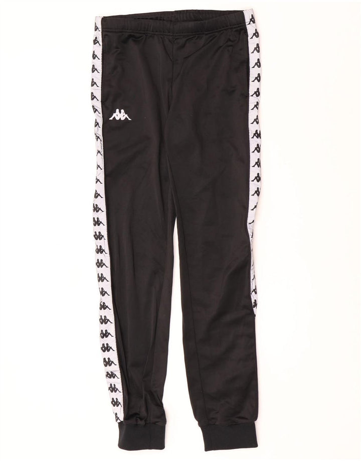 Pantaloni de trening cu grafică pentru bărbați Kappa Pantaloni de jogging Mic Negru