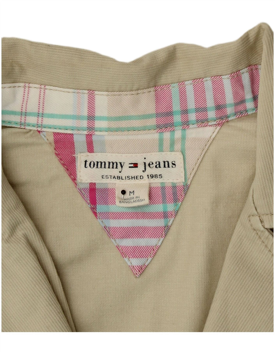 Sacou blazer pentru femei Tommy Hilfiger, cu 2 nasturi, UK 12, bumbac mediu bej