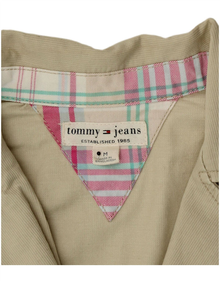 Sacou blazer pentru femei Tommy Hilfiger, cu 2 nasturi, UK 12, bumbac mediu bej