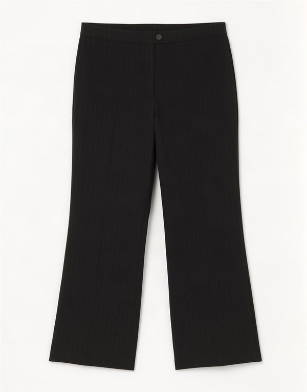 Pantaloni de costum pentru femei Marks & Spencer UK 18 XL W37 L30 Negru cu dungi