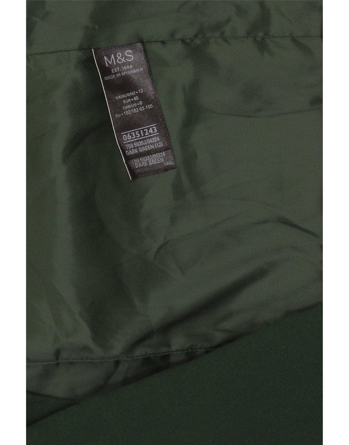 Jachetă pentru femei Marks & Spencer cu mâneci 3/4 deschise, verde mediu, UK 12